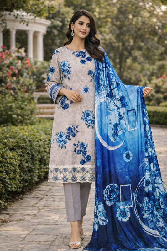 High Quality Doria Lawn 3PC Suit