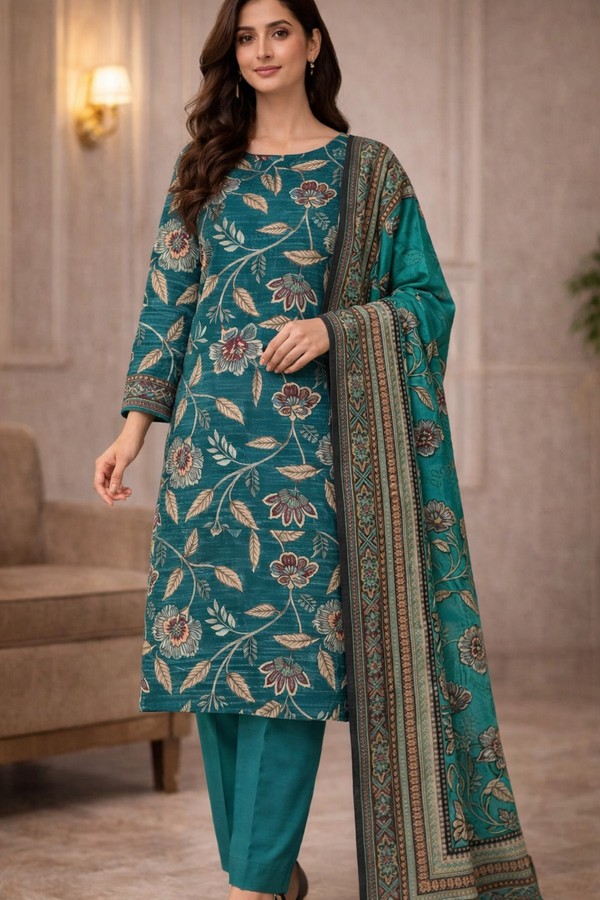 High Quality Lawn 3PC Printed Suit
