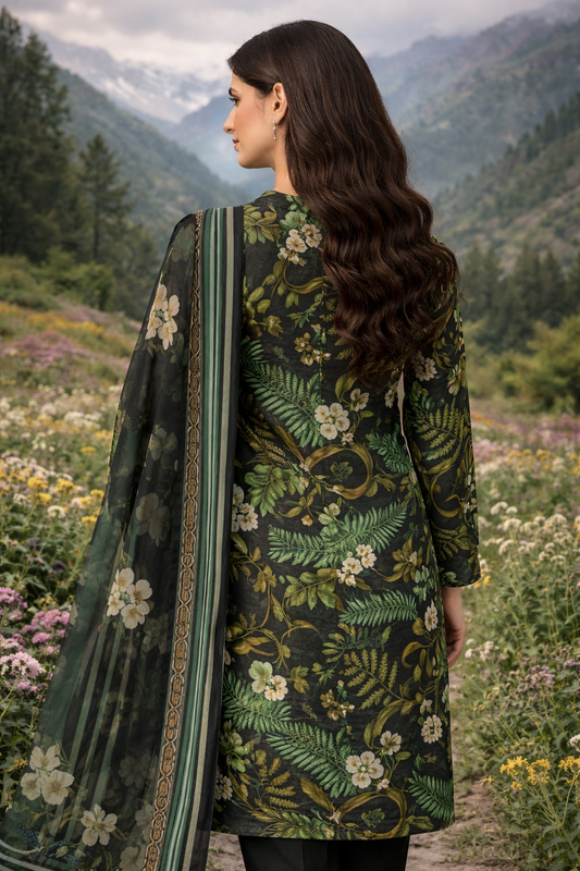 Printed 3 Pc Suit | High Quality Loan