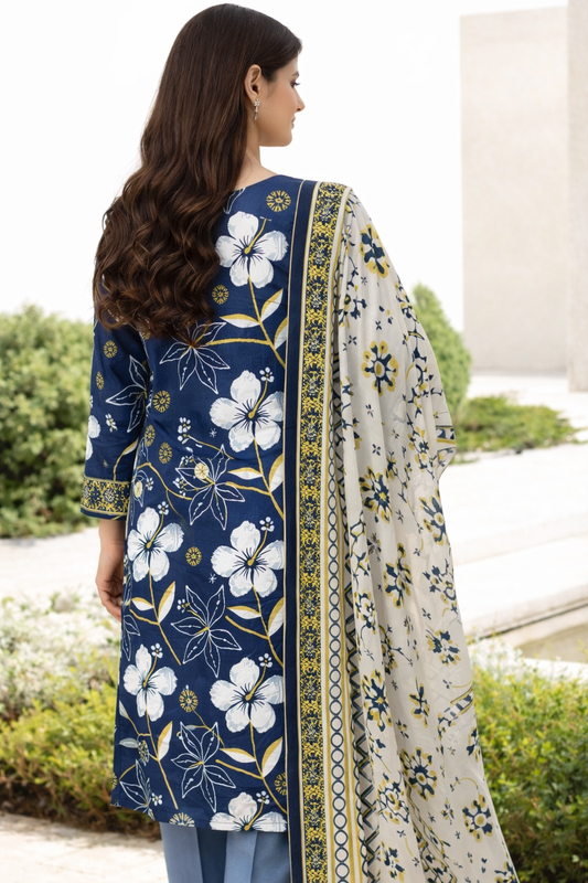 3pc Printed Suit High Quality