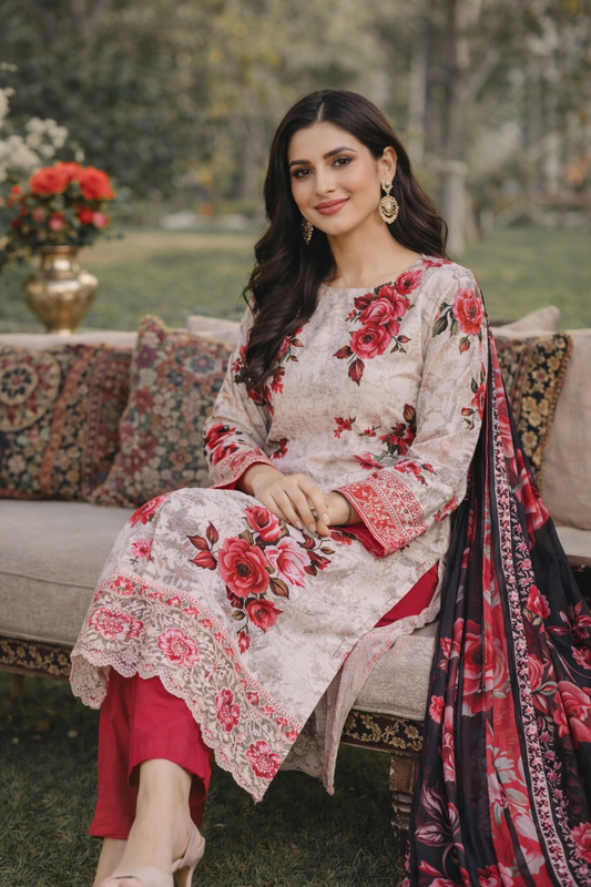 High Quality Doria Lawn Suit