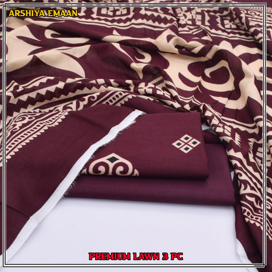 Printed 3PC | Arshiya Emaan | High Quality Lawn