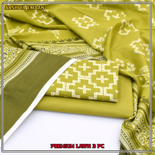3Pc Printed Suit | Arshiya Emaan