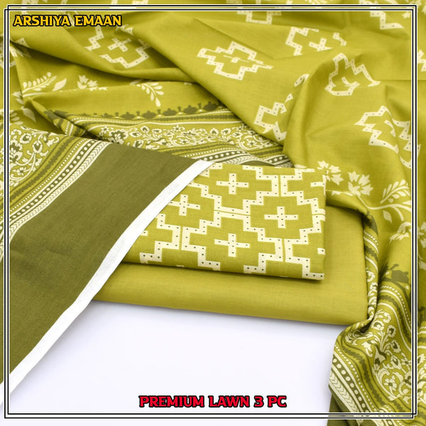 3Pc Printed Suit | Arshiya Emaan
