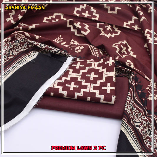 High Quality Arshiya Emaan 3pc Printed Suit